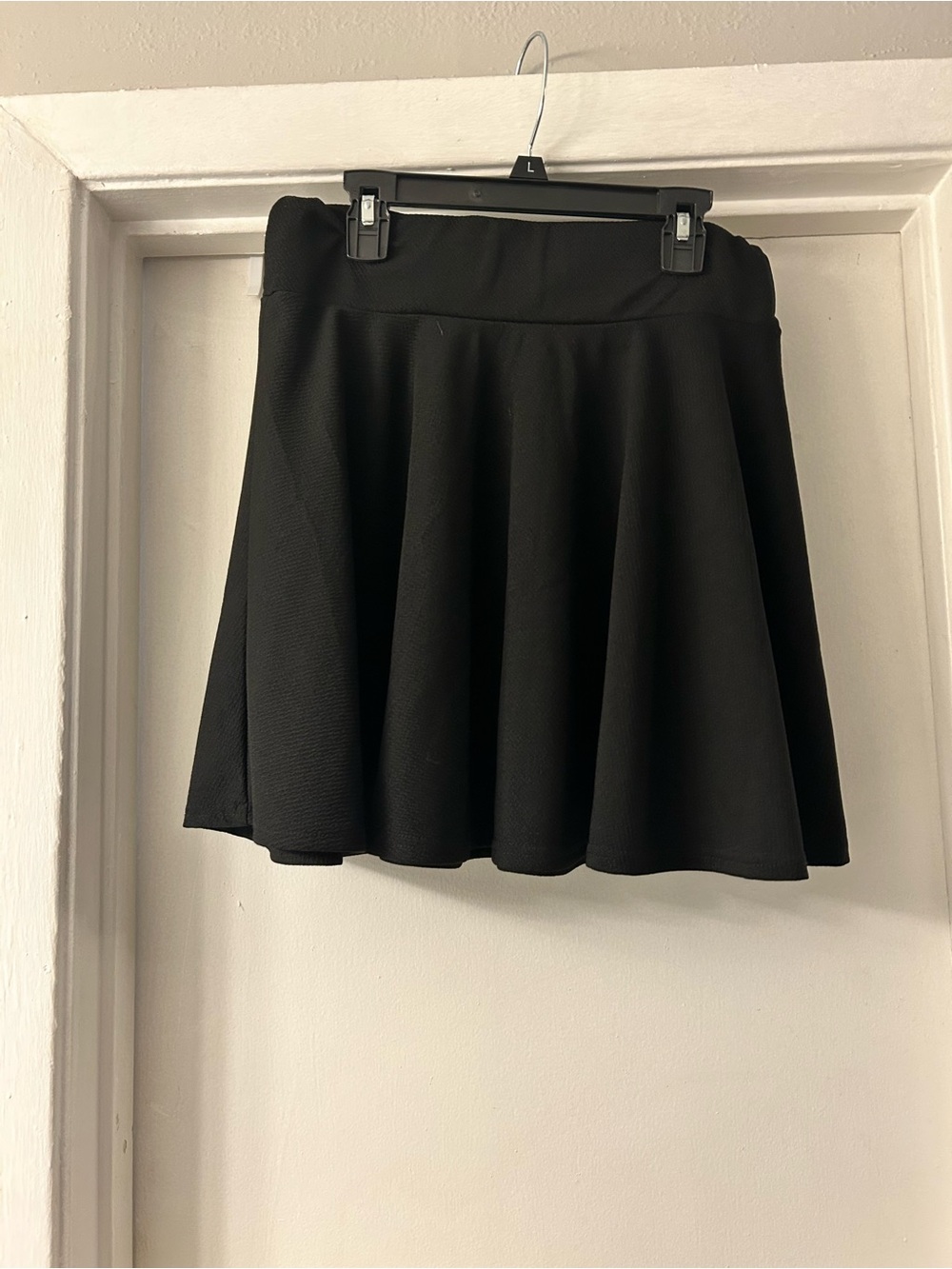 Classic Black Flared Women's Skirt